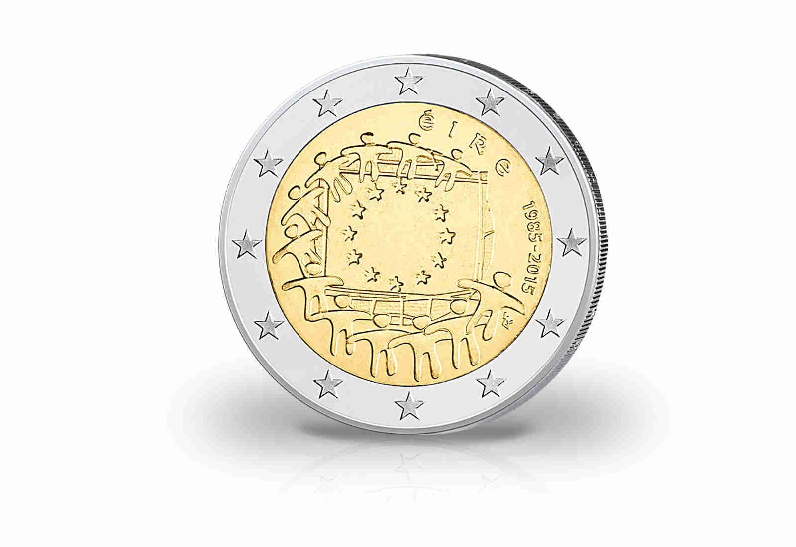 2 Euro 2015 Irland Gemeinschftsausgabe 30 Jahre Europaflagge