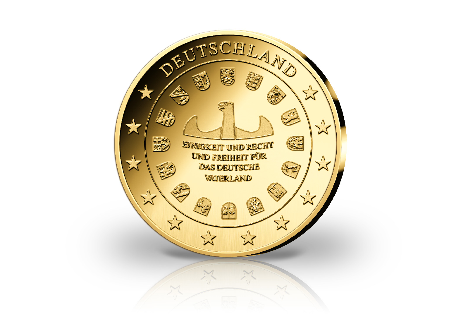 Goldausgabe 1/10 oz 70 Jahre D-Mark PP im Etui