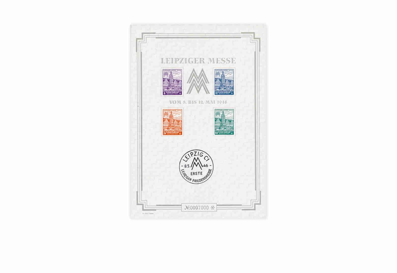 Briefmarken "Leipziger Großblock" SBZ Block 5 S X (*)