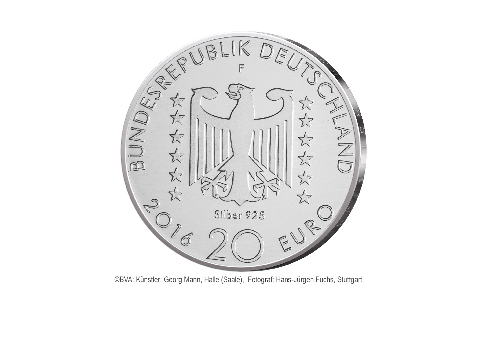 20 Euro Silbermünze 2016 Deutschland 125. Geburtstag Nelly Sachs st