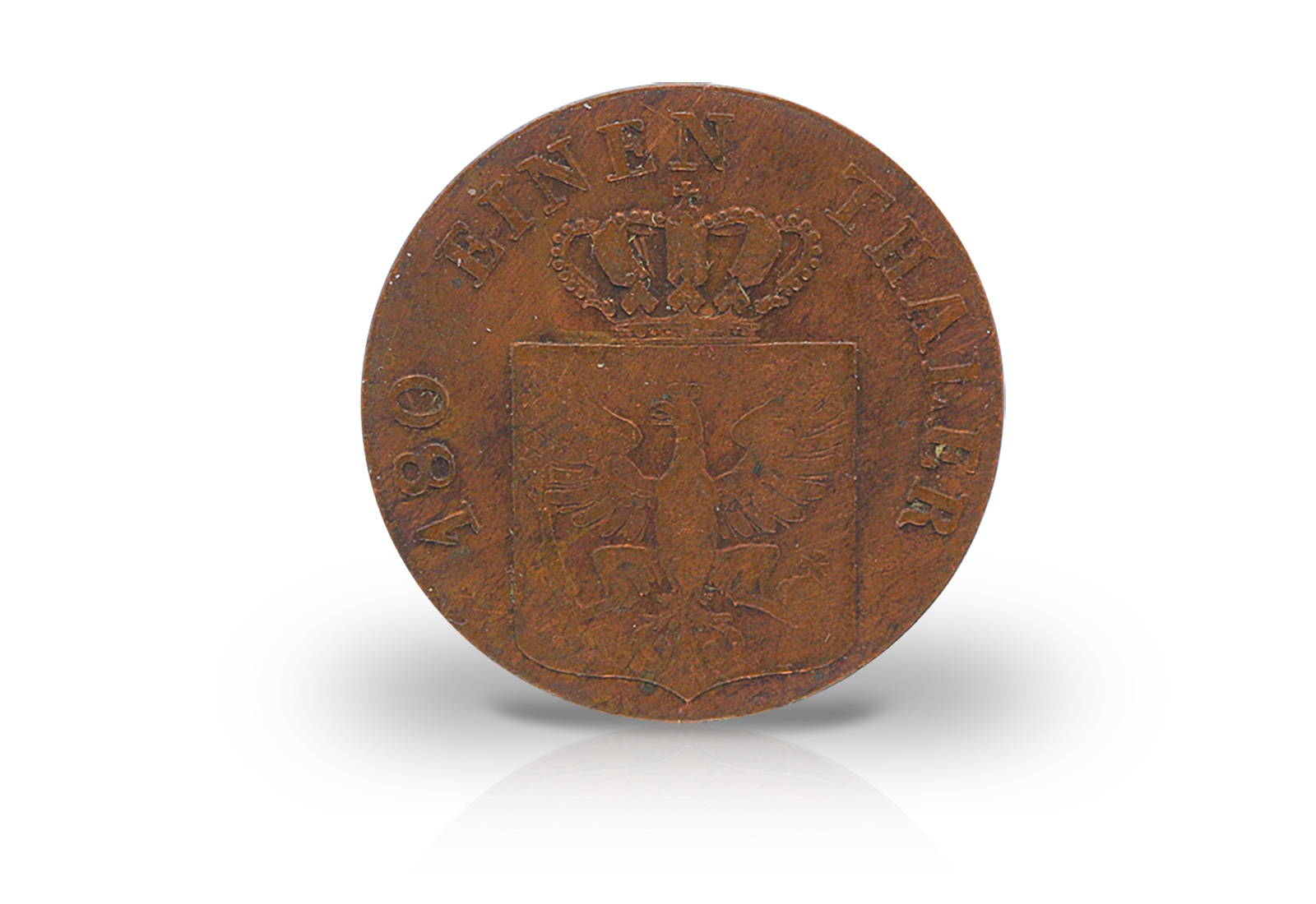 2 Pfennig 1821-1839 Preußen Wappenschild AKS 34