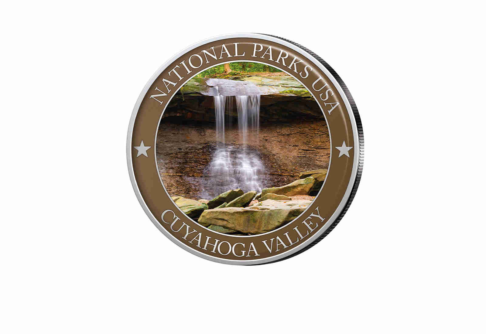 1/2 Dollar USA Cuyahoga Valley Serie National Parks USA mit Farbapplikation