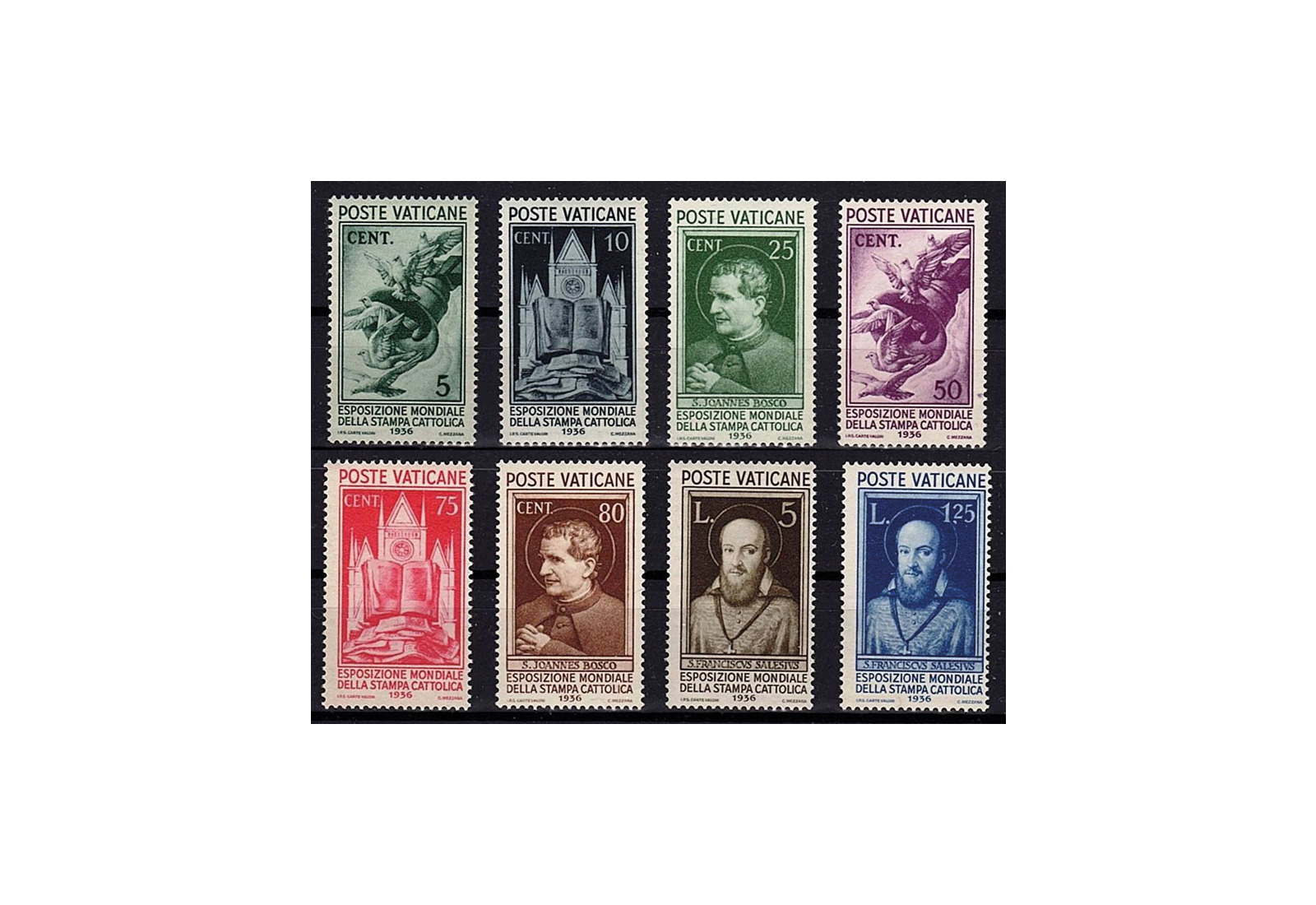 BriefmarkenVatikan Weltausstellung 1935 Michel-Nr. 51-58 postfrisch