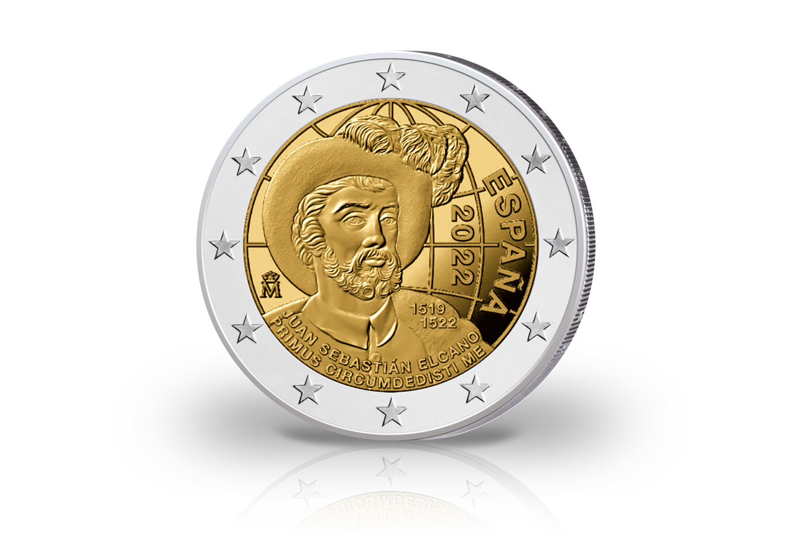 2 Euro 2022 Spanien 500 Jahre Weltumsegelung