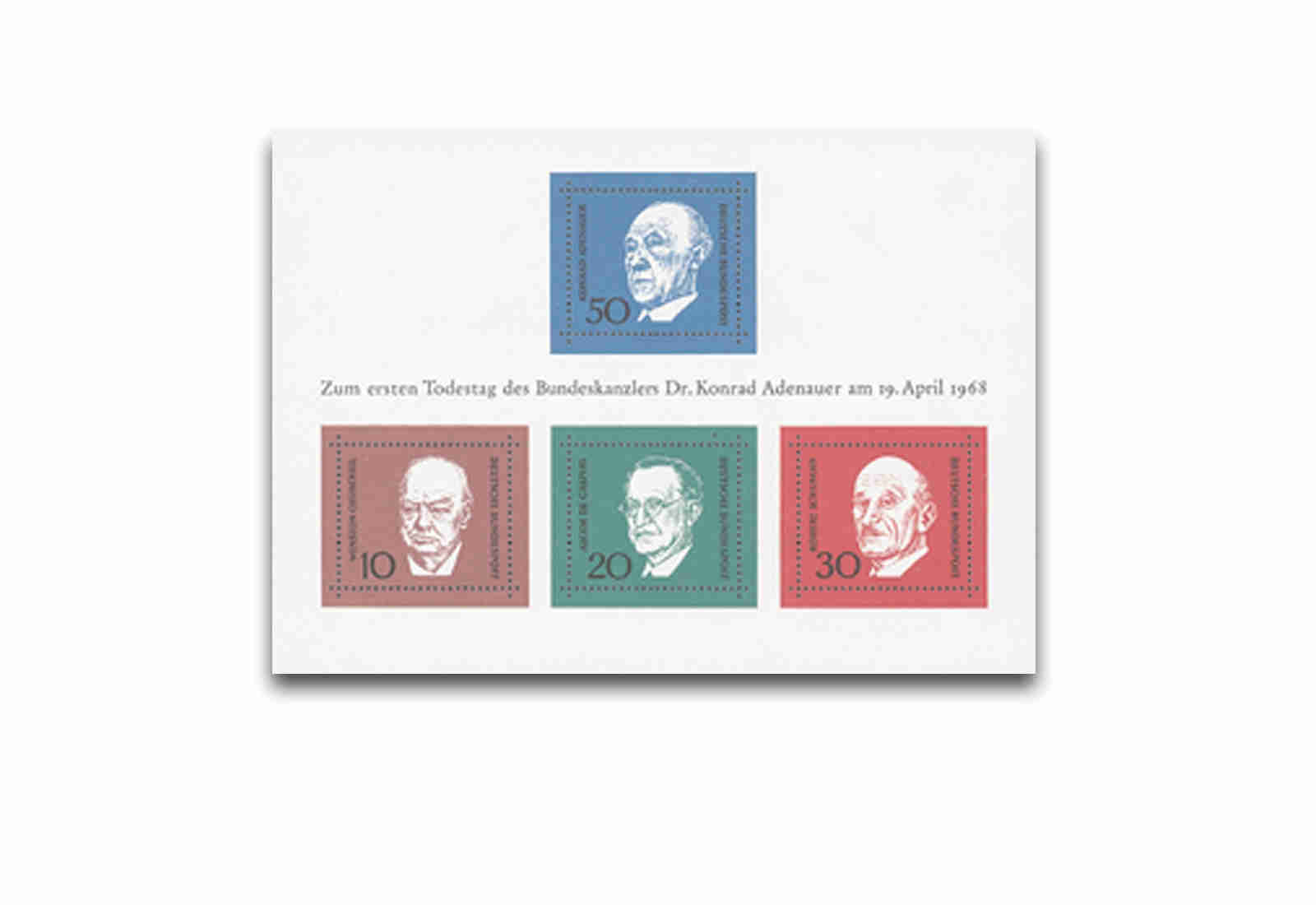 Briefmarken BRD 1968 Block 4 postfrisch