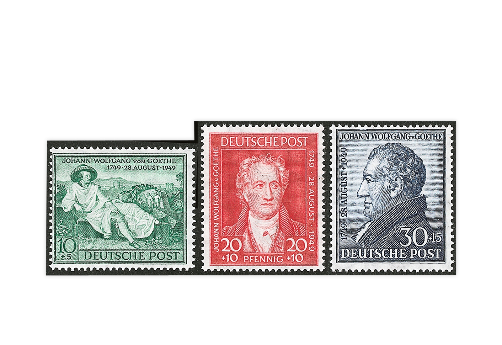 Bizone Michel-Nr. 108/110 gestempelt