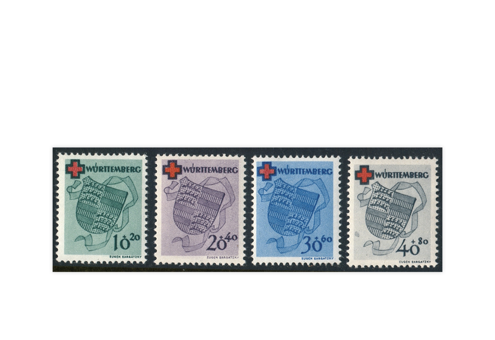 Französische Zone Württemberg Mi.Nr. 40/43A postfrisch