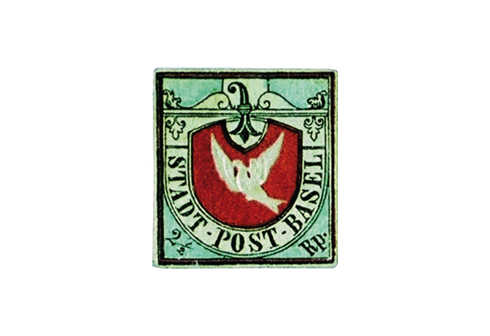 Briefmarken Faksimile Schweiz Basler Taube 1845 Michel-Nr. 1