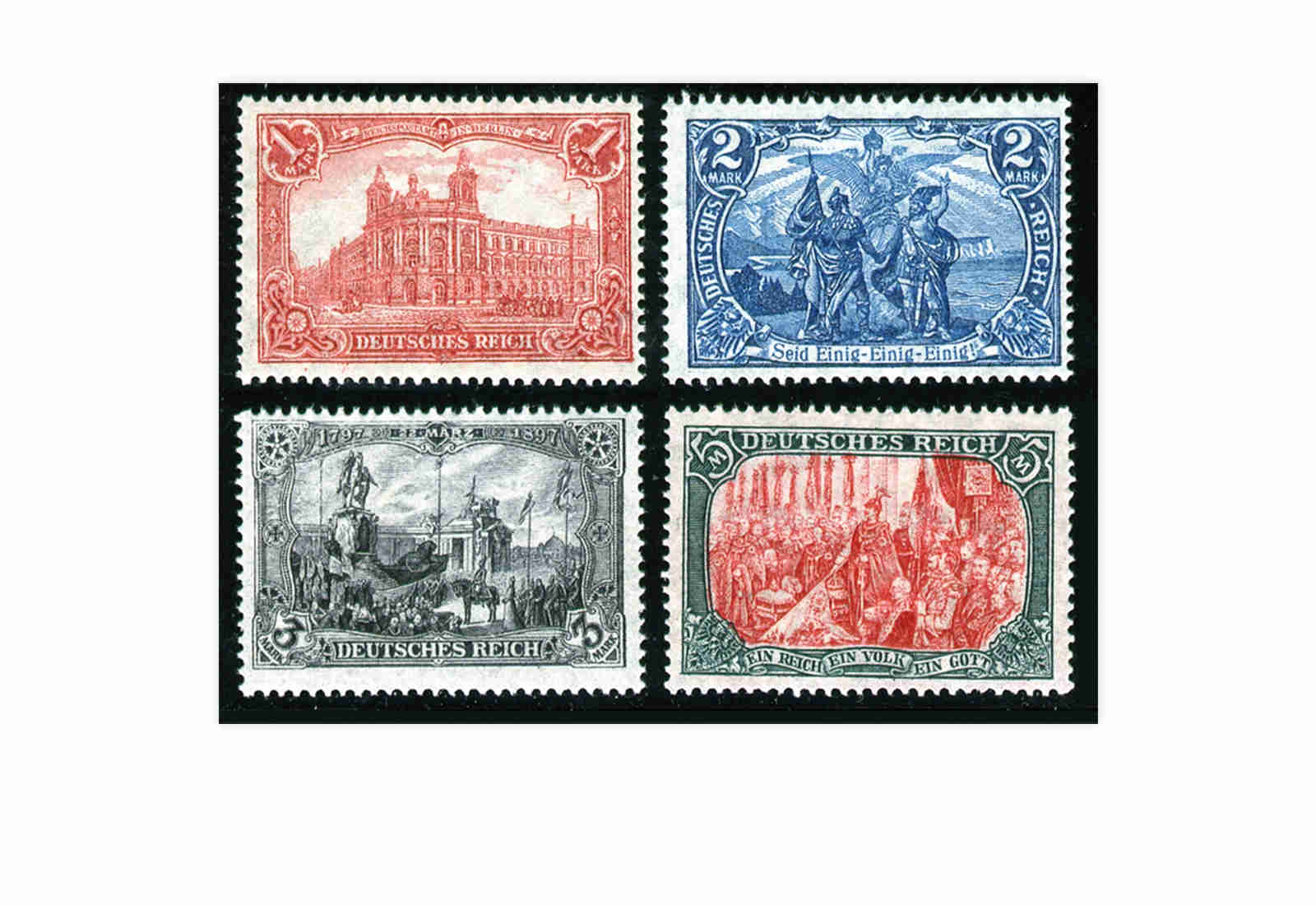 Briefmarken Deutsches Reich Kaiserreich 1905 Michel-Nr. 94/97 B II postfrisch