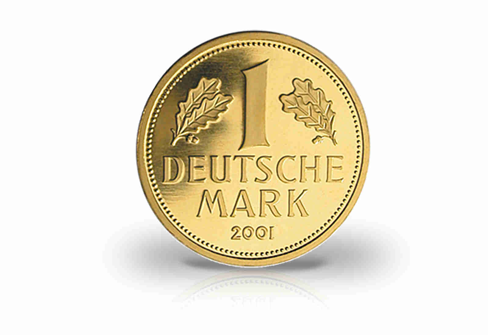 BRD 1 DM Goldmünze 2001 Prägestätte J