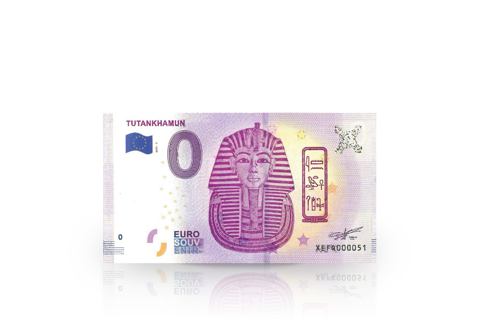 0 Euro Banknote Ägypten Tutanchanum