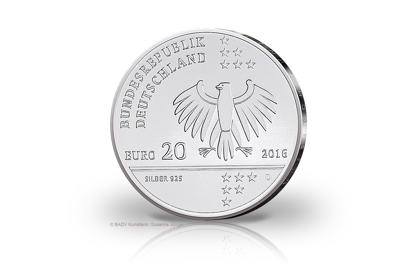 20 Euro Silbermünze 2016 Deutschland 200. Geburtstag Ernst Litfaß PP