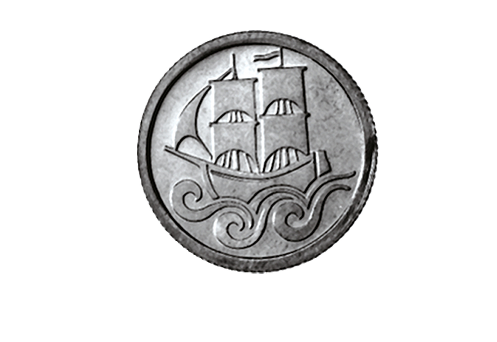 Danzig 1/2 Gulden Silbermünze 1923-1927 Jaeger-Nr. D6