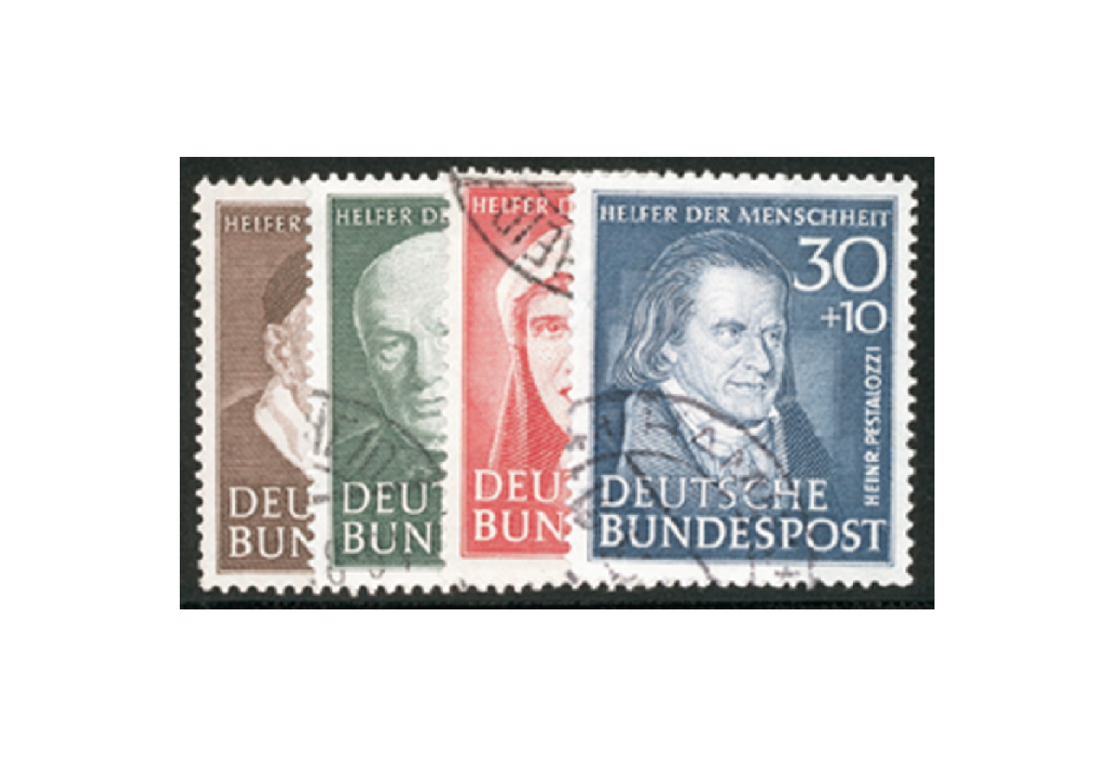 Briefmarken BRD Wohlfahrt 1951 Michel-Nr. 143-146 gestempelt