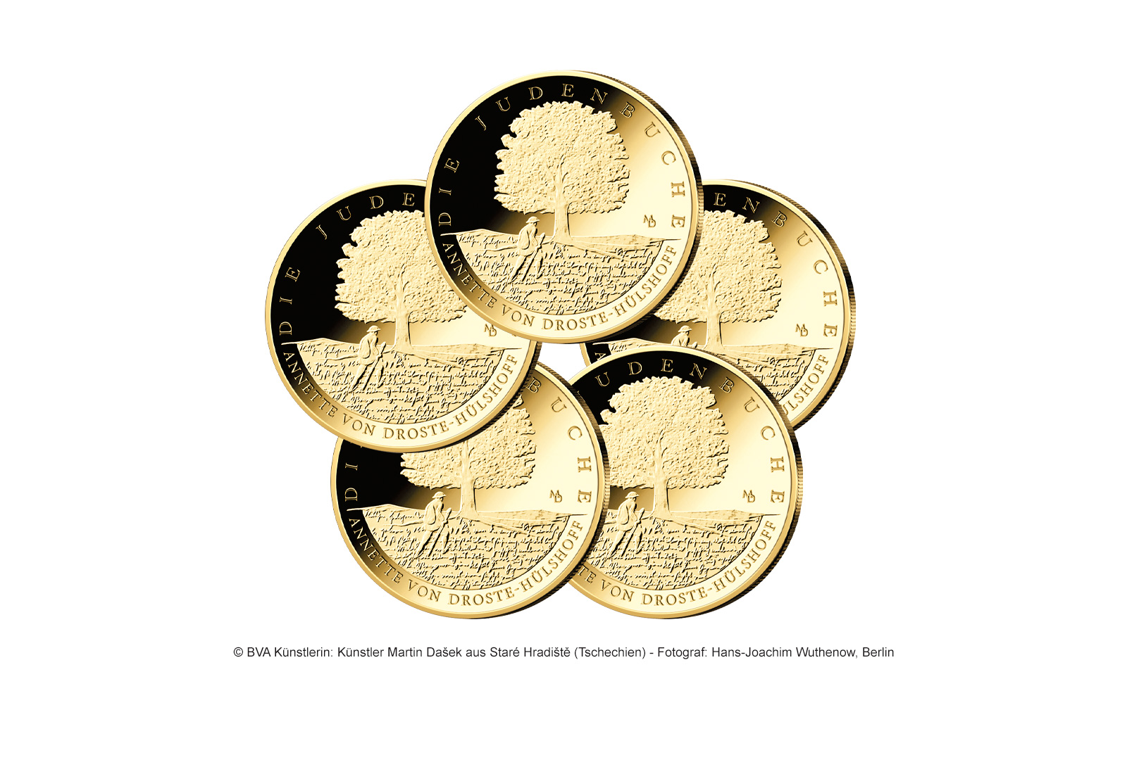 100 Euro 2026 Deutschland Goldmünze "Die Judenbuche" Prägestätte A-J