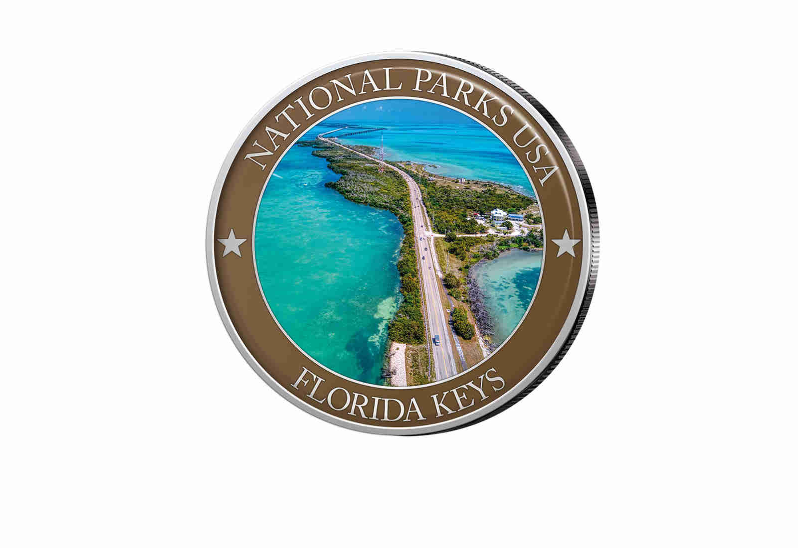 1/2 Dollar USA Florida Keys Serie National Parks USA mit Farbapplikation