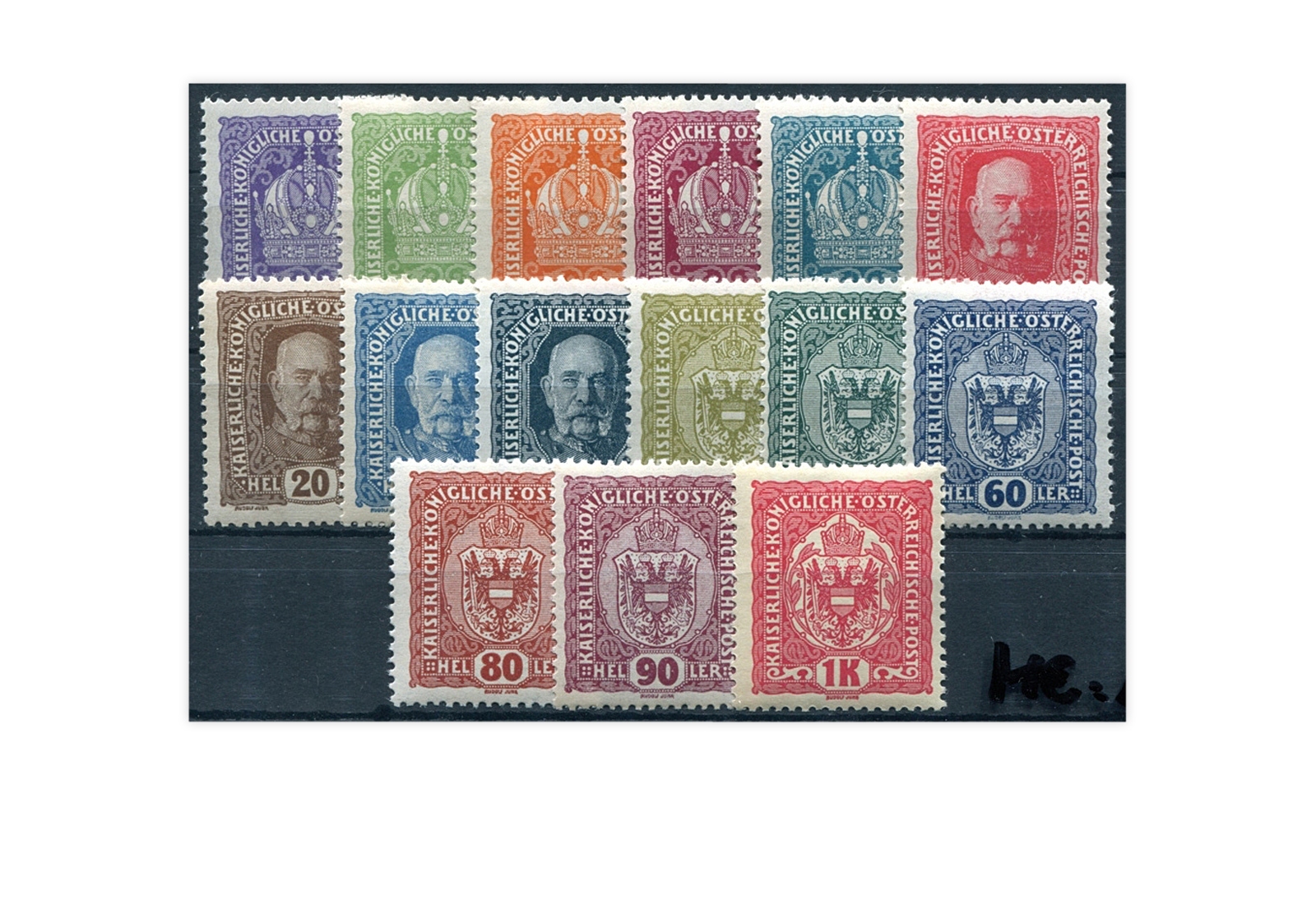 Kaiserreich Österreich Mi.Nr. 185/199 gestempelt