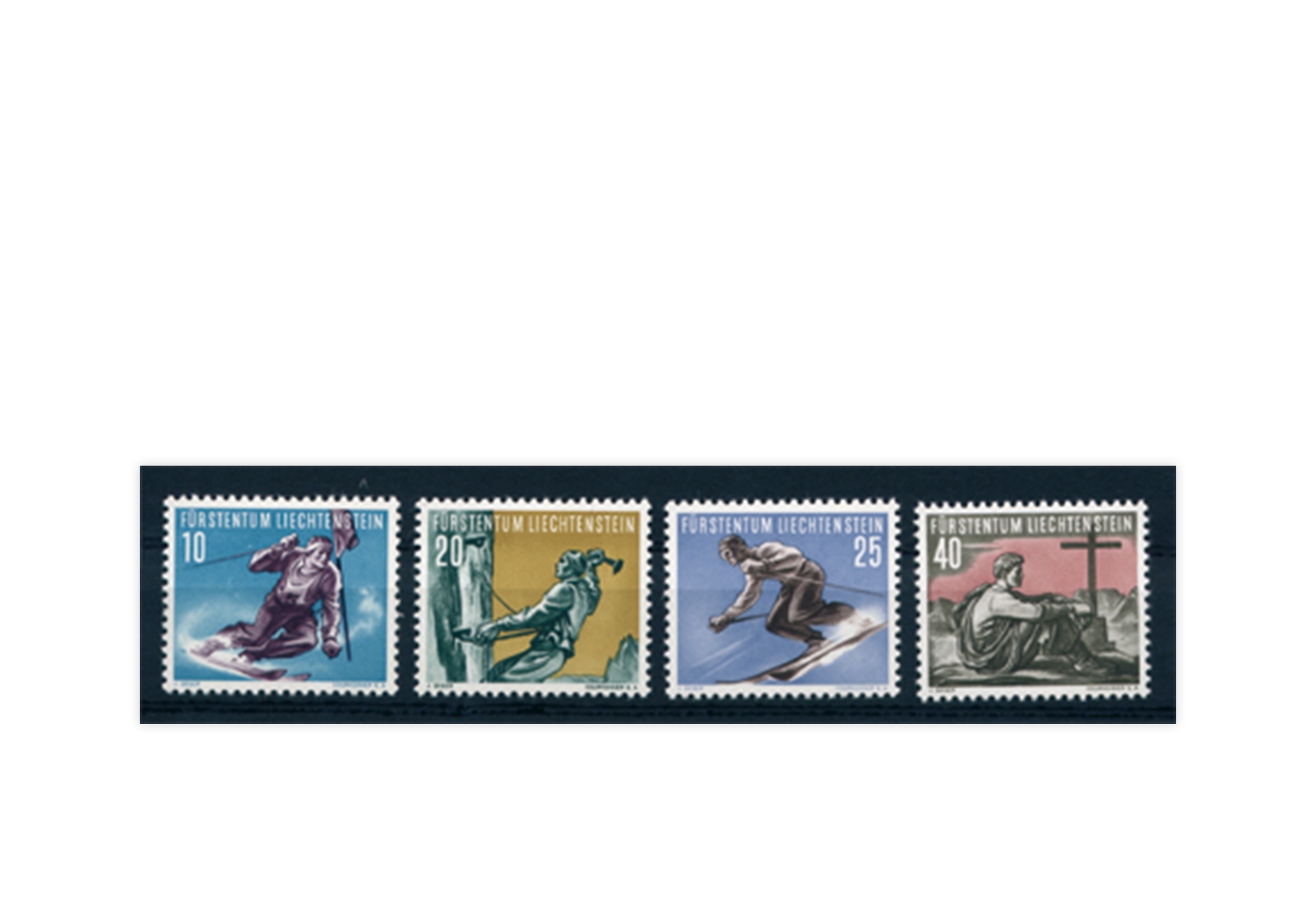 Liechtenstein Frühausgaben Michel 334 / 37 postfrisch