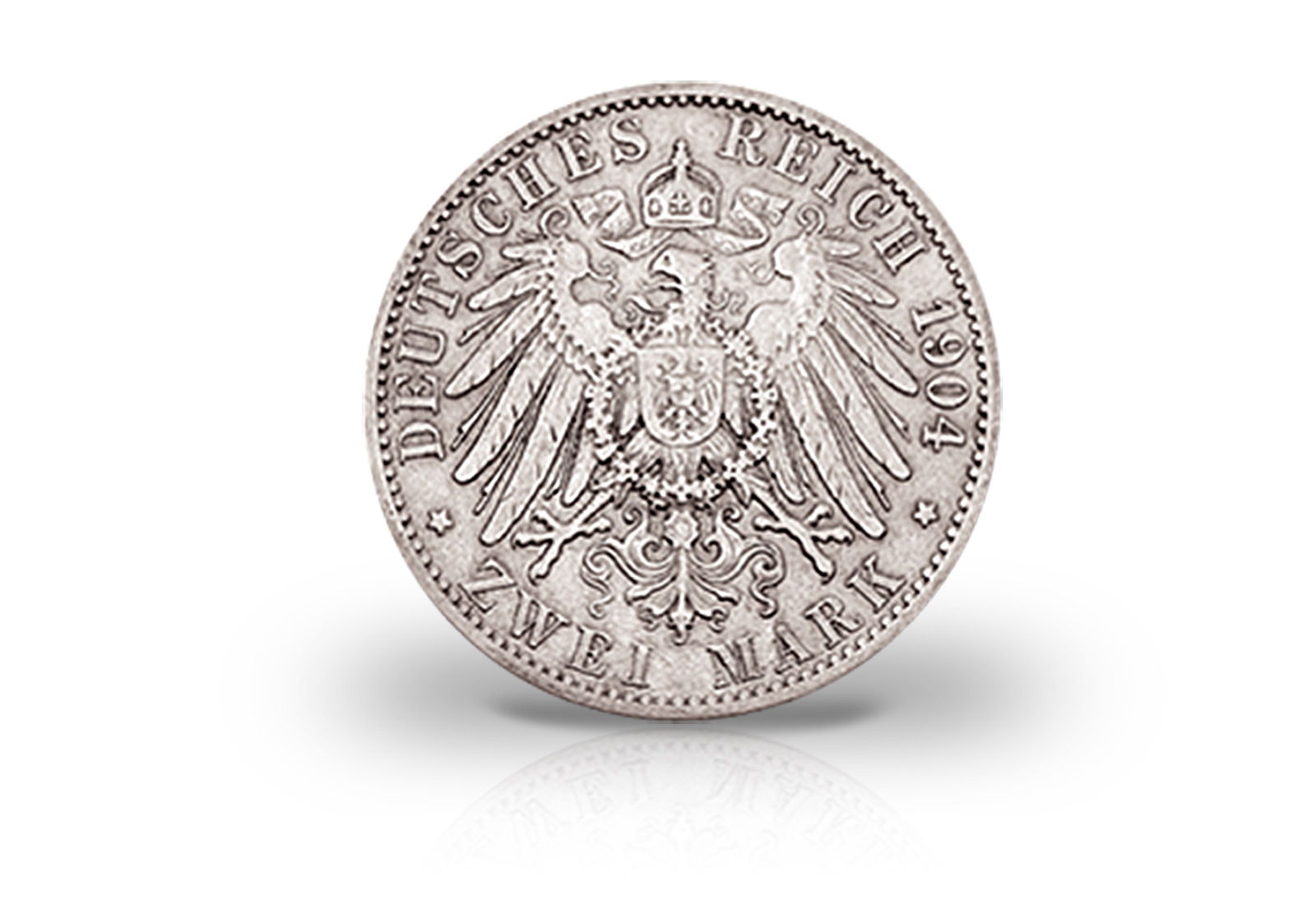 2 Mark 1904-1912 Deutsches Kaiserreich Wappen Lübeck Jaeger-Nr. 81