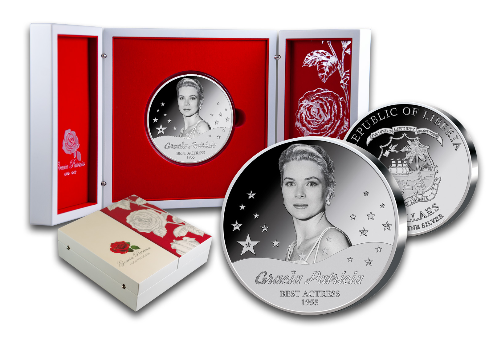 Gracia Patricia 70 Jahre Oscarverleihung - 1/2 Kg 999/1000 Silber