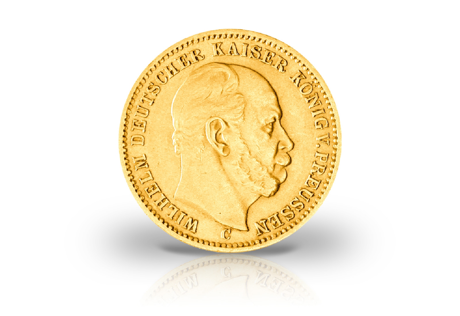 20 Mark Goldmünze 1871 Deutsches Kaiserreich Preußen Kaiser Wilhelm I. Prägestätte A Jaeger-Nr. 243