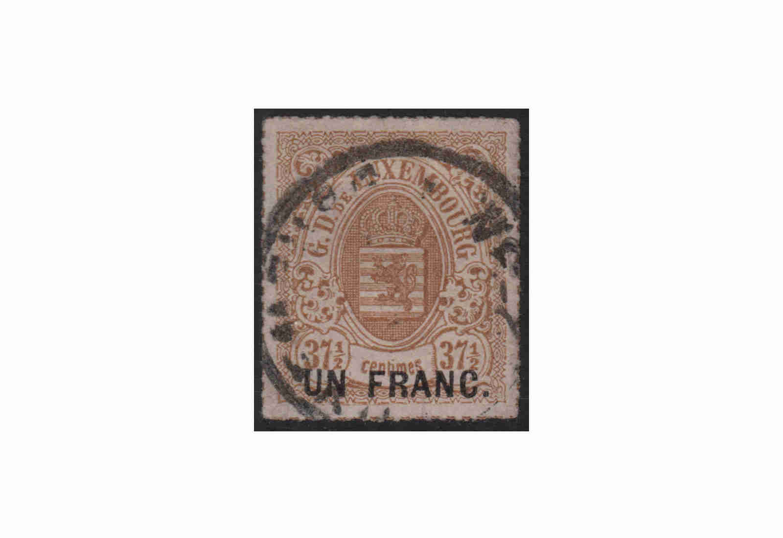 Luxemburg Staatswappen 1872 Michel-Nr. 25 gestempelt
