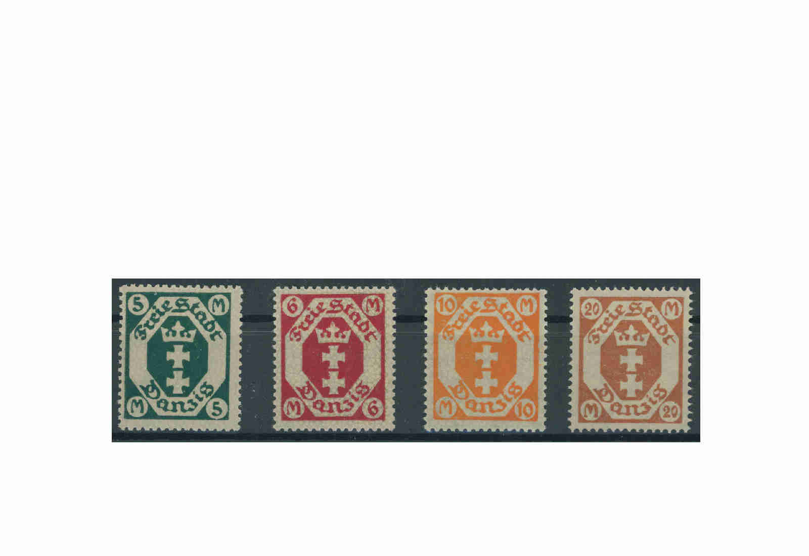 Briefmarken Deutsches Reich Einzelausgaben Danzig 1920-1939 Michel-Nr. 108-111 gestempelt