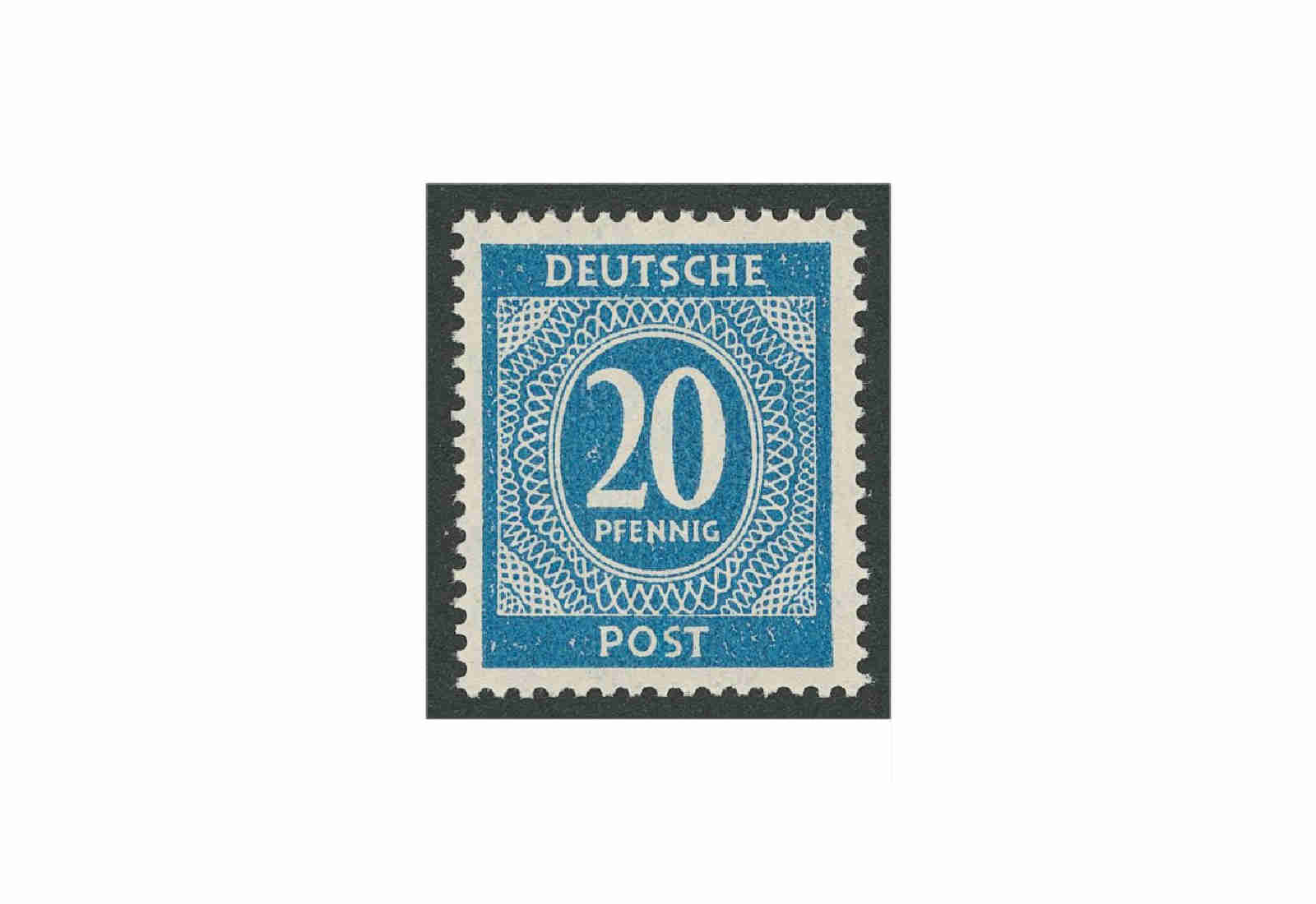 Briefmarke Alliierte Besetzung Kontrollrat I 1946 Michel-Nr. 924 b postfrisch