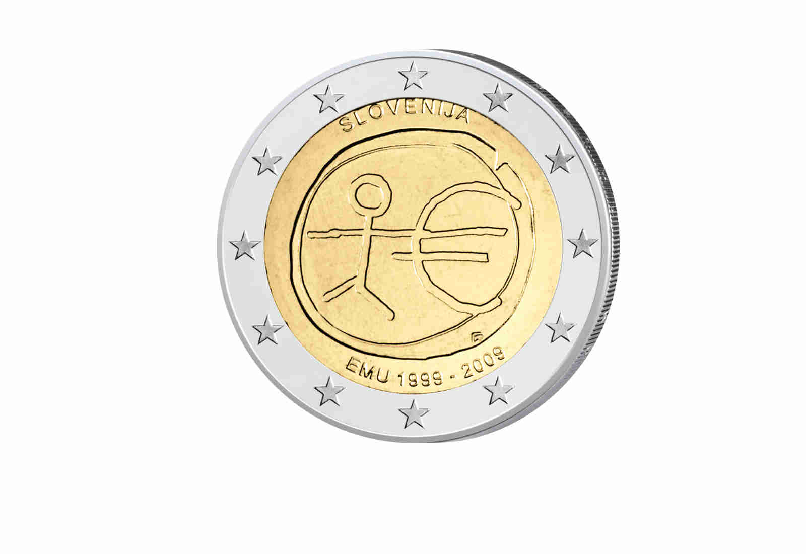 2 Euro 2009 Slowenien 10 Jahre WWU Gemeinschaftsausgabe