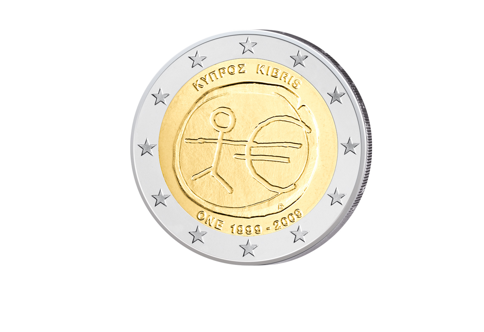 2 Euro 2009 Zypern 10 Jahre WWU