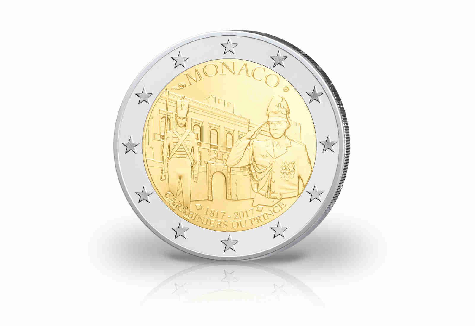 2 Euro 2017 Monaco 200 Jahre Karabinierskompanie PP