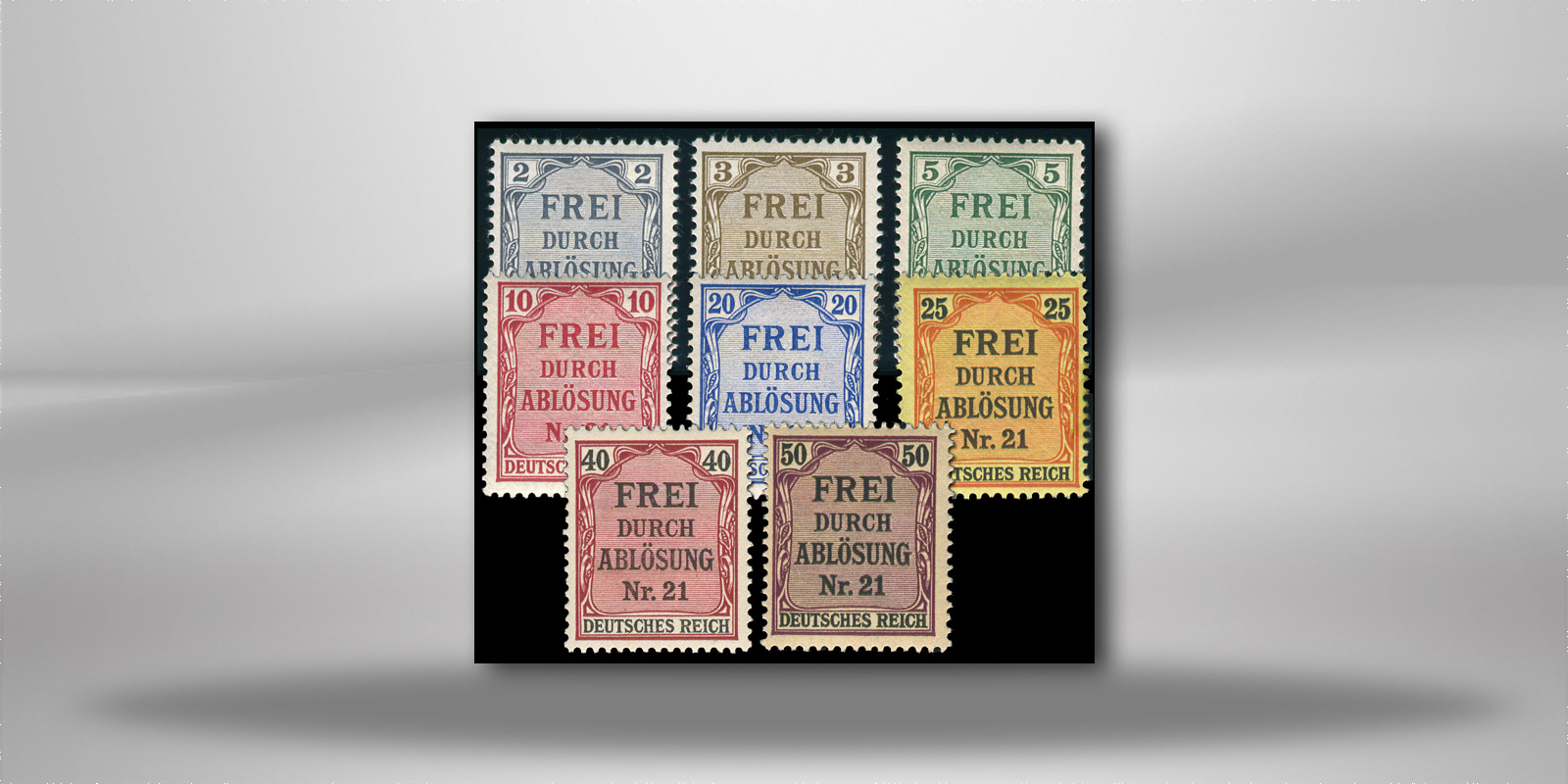 Briefmarken Deutsches Reich Dienstmarken D 1/8 postfrisch