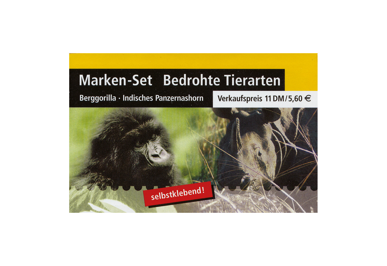 BRD Markenheftchen 44 2001 Bedrohte Tierarten postfrisch