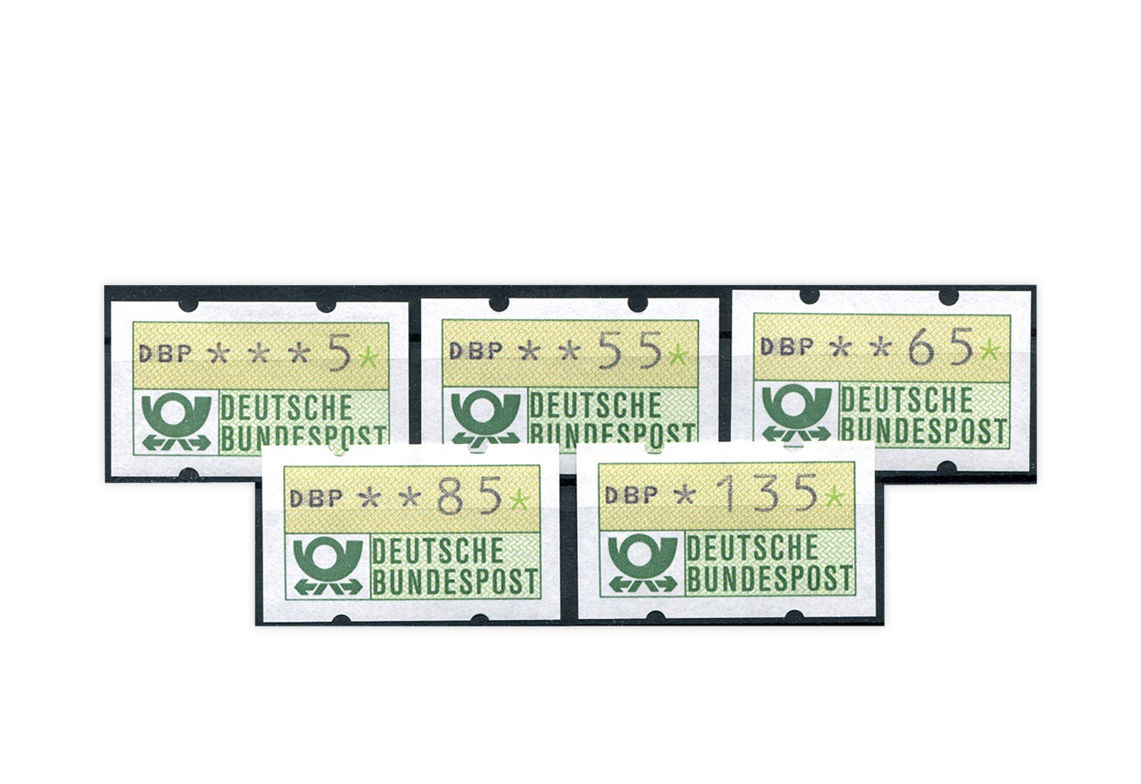 BRD ATM 1.1. VS 4 postfrisch 5 Werte