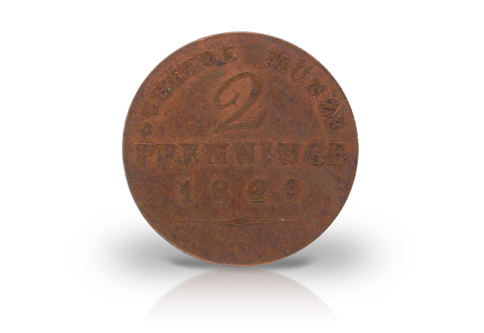 2 Pfennig 1821-1839 Preußen Wappenschild AKS 34