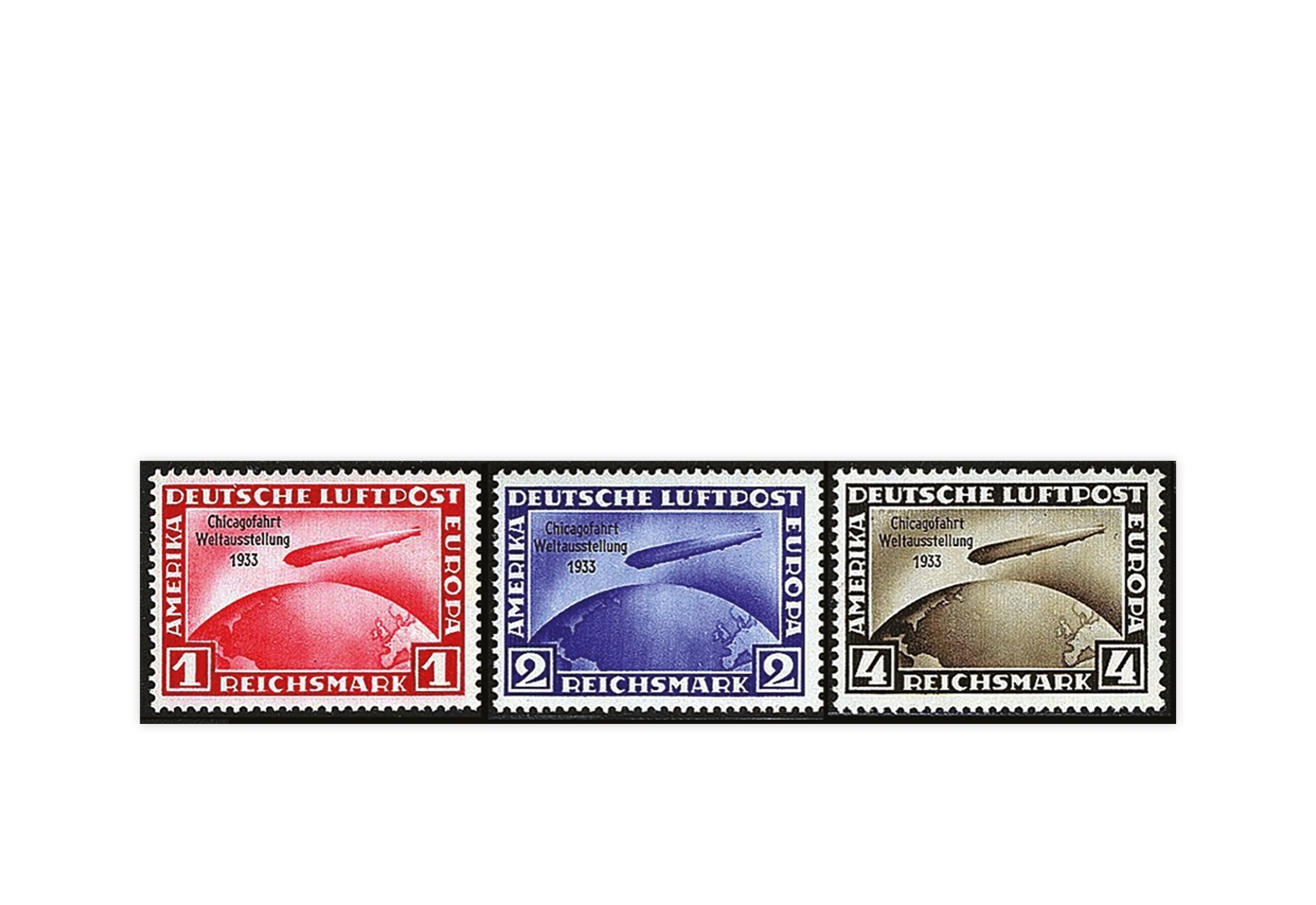 Briefmarken Deutsches Reich 1933 Michel-Nr. 496/498 postfrisch geprüft