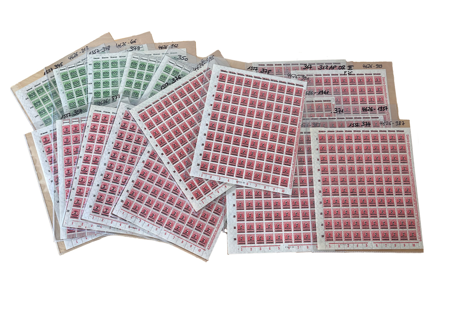 DR MiNr: 301-312 ** 20 komplette Bögen