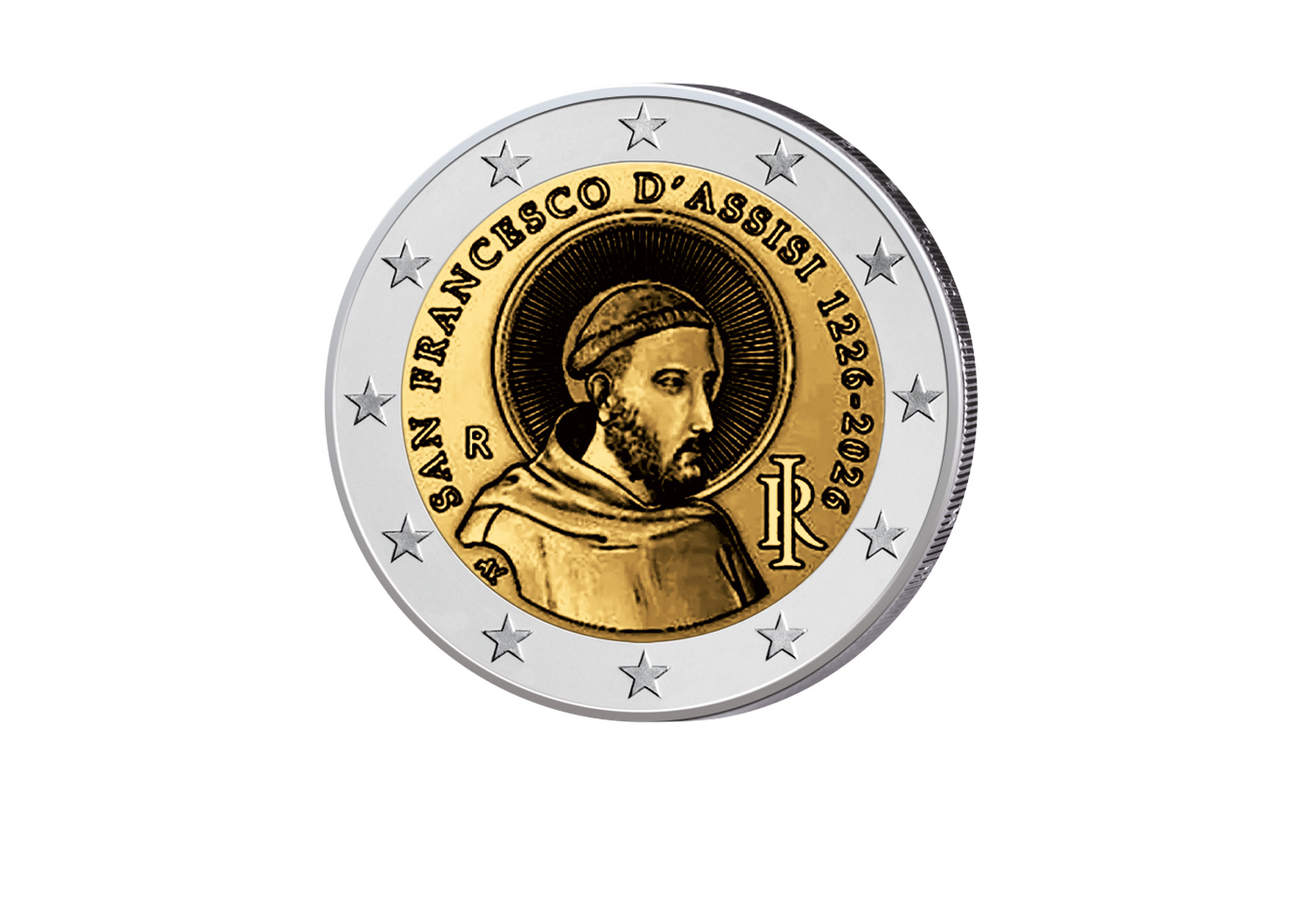 2 Euro 2026 Italien 800. Todestag Franz von Assisi