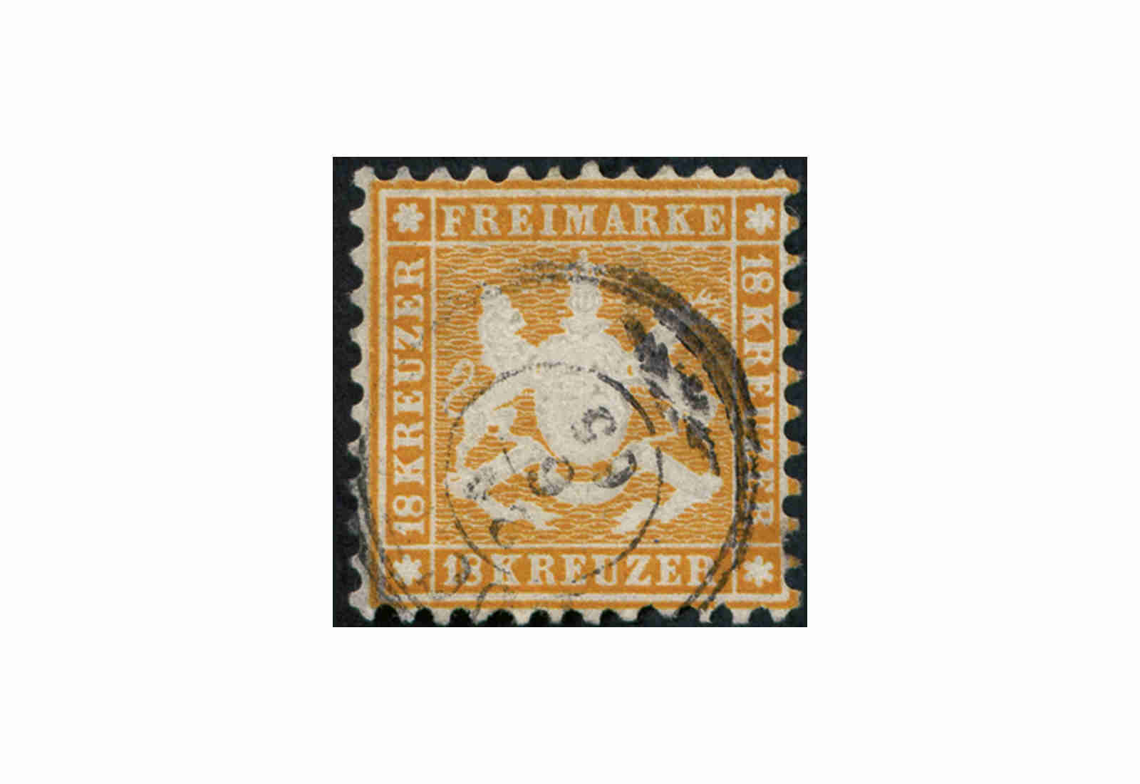 Briefmarke Altdeutschland Württemberg Freimarke 1863 Michel-Nr. 29 gestempelt