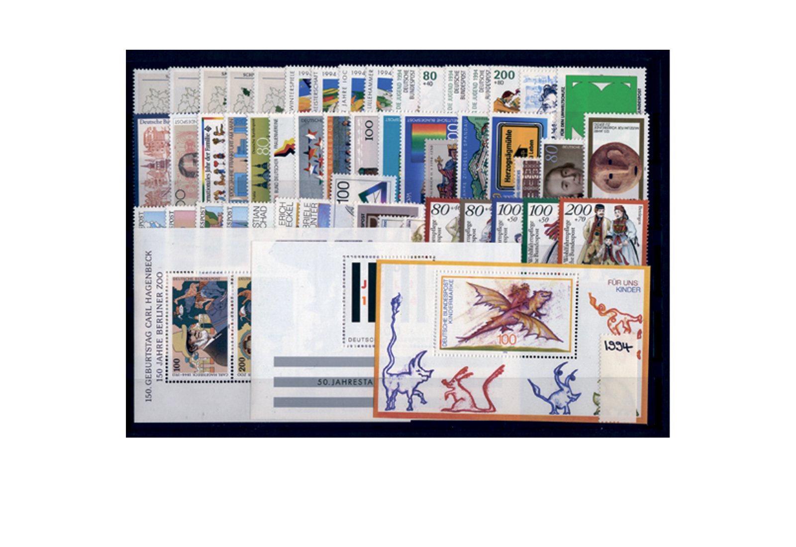 Briefmarken BRD Jahrgangssatz 1994 Michel-Nr. 1709-1771 postfrisch