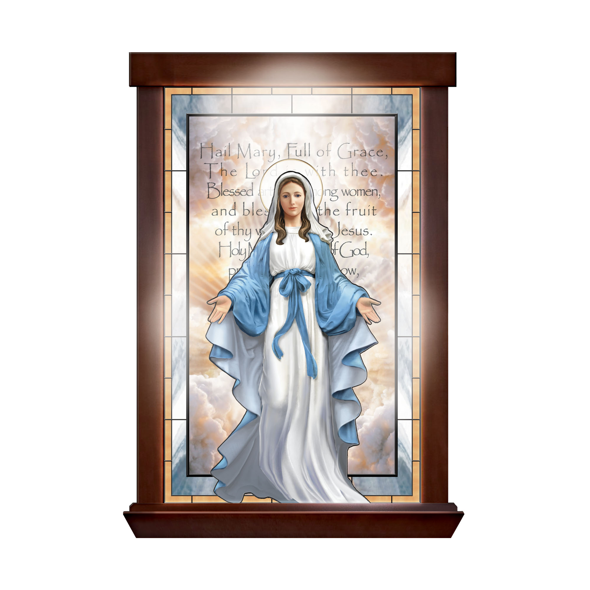 Strahlende Maria - Wanddekoration