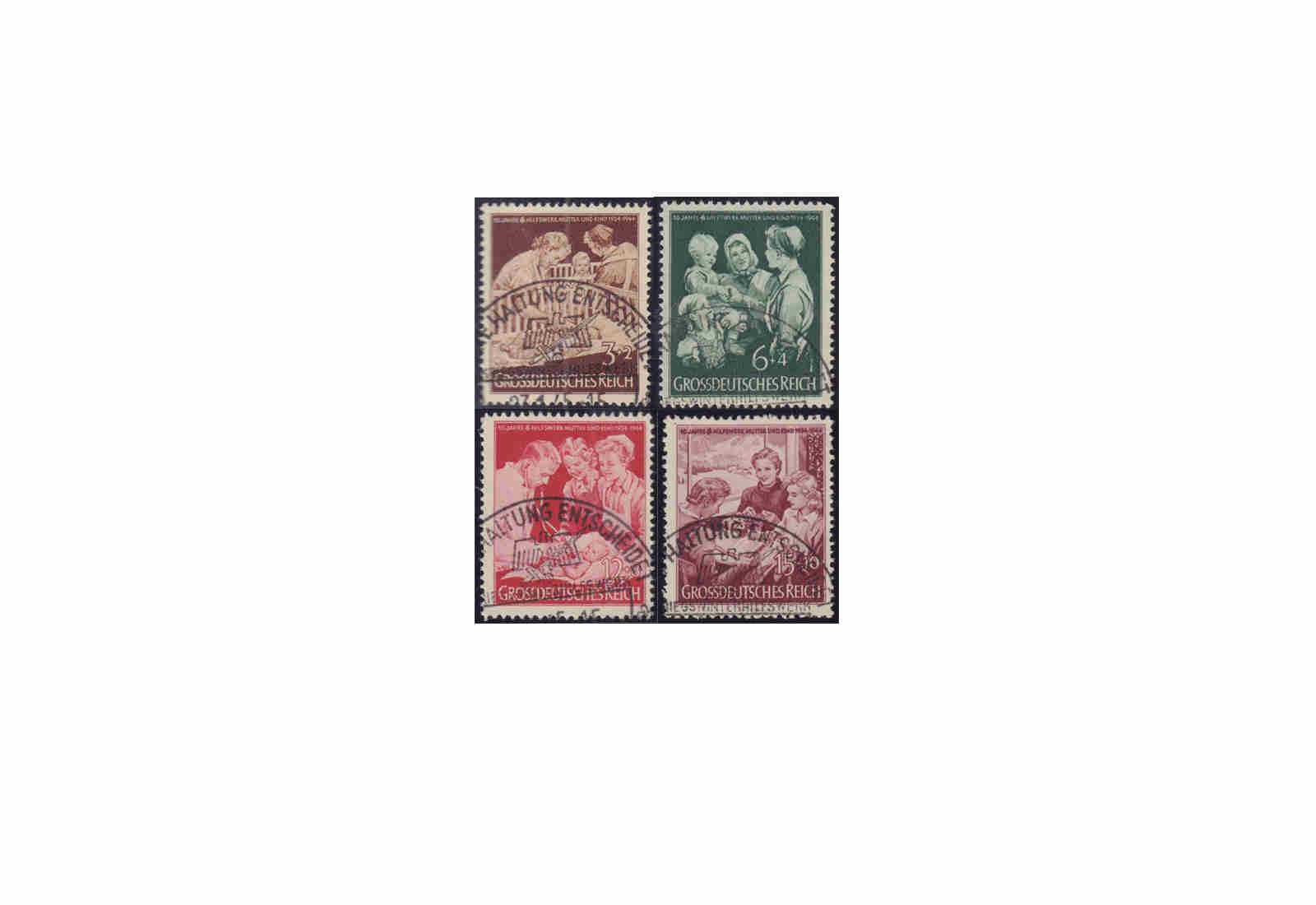 Deutsches Reich Mi.Nr. 869-872 gest.