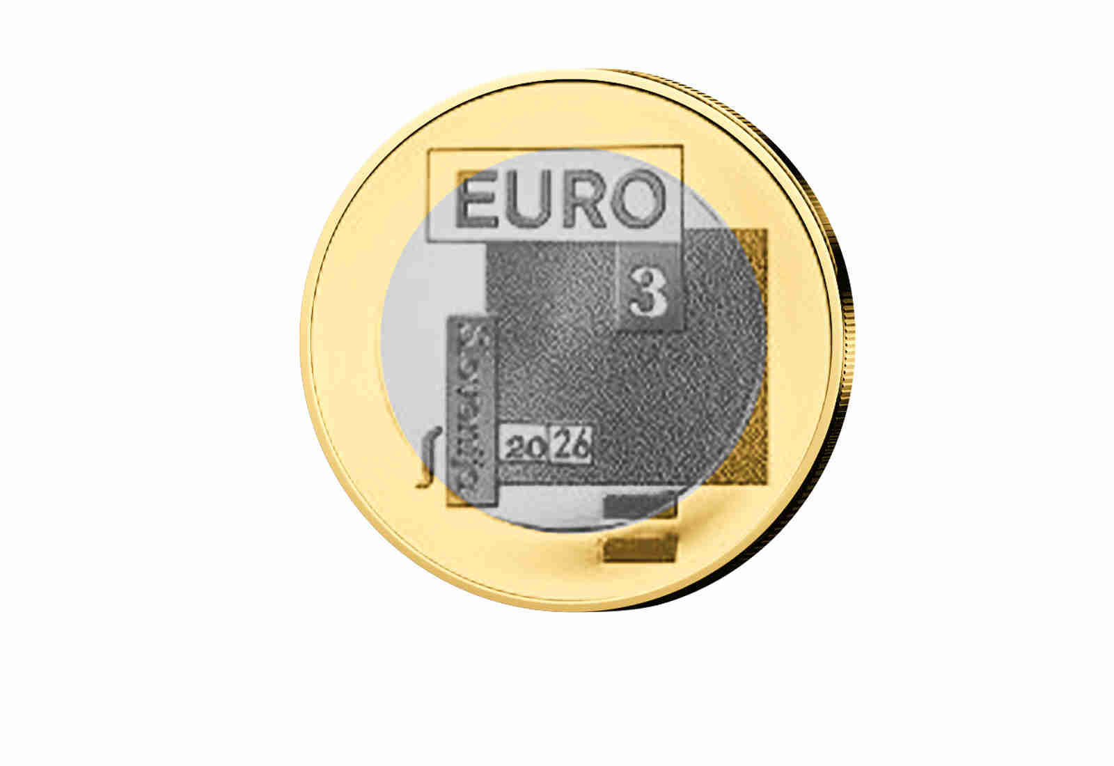 3 Euro 2026 Slowenien Jahr des Dichters Srecko Kosovel