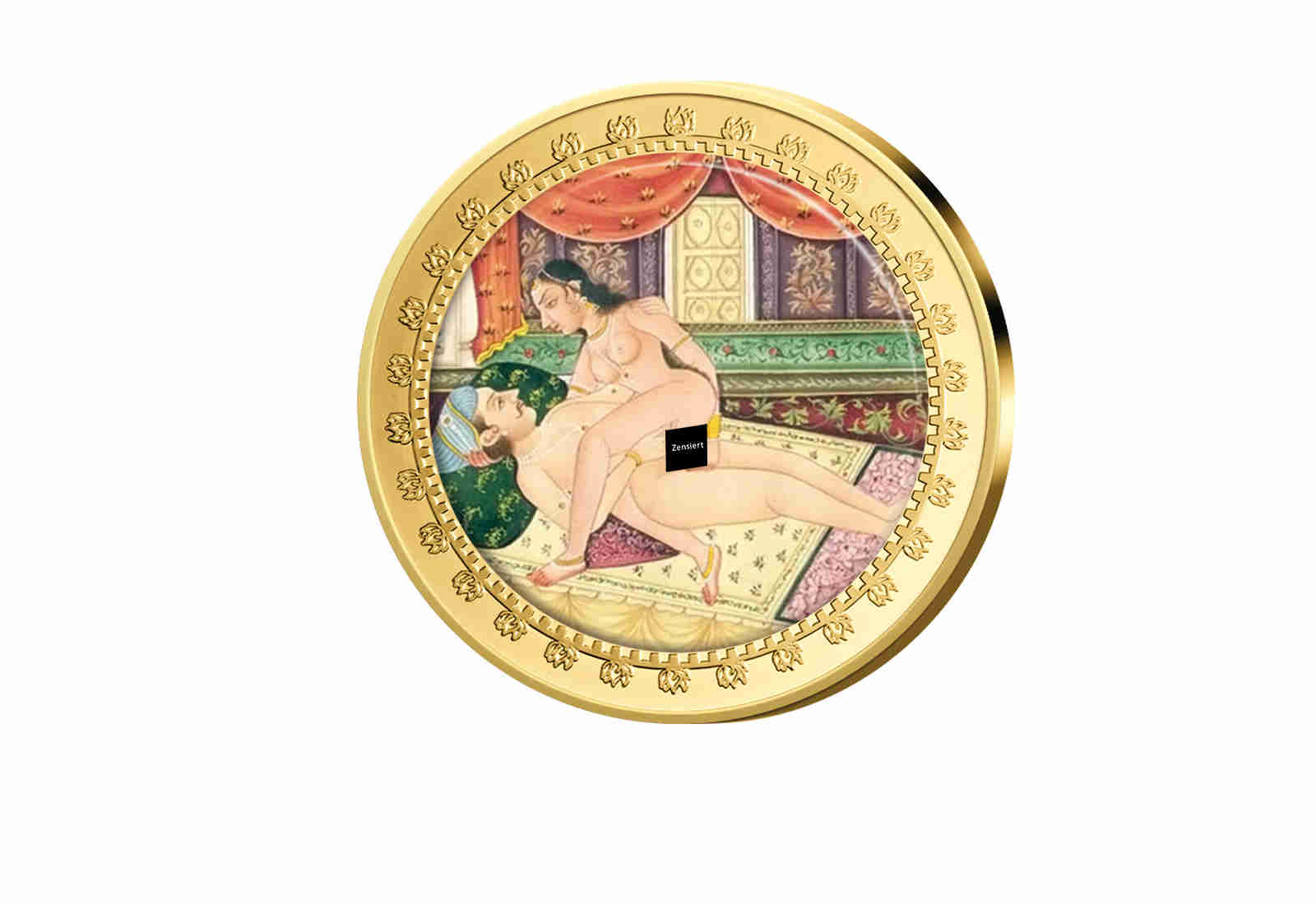 Kamasutra Farbapplikation Motiv Der Kreisel