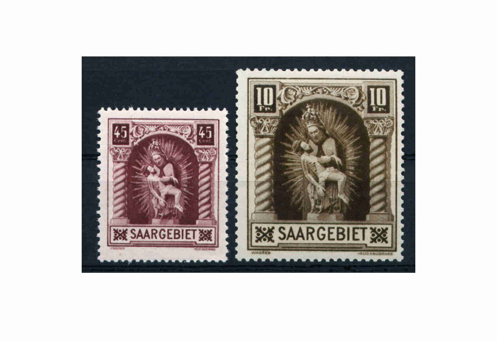 Briefmarken Saar 102/103 gest.