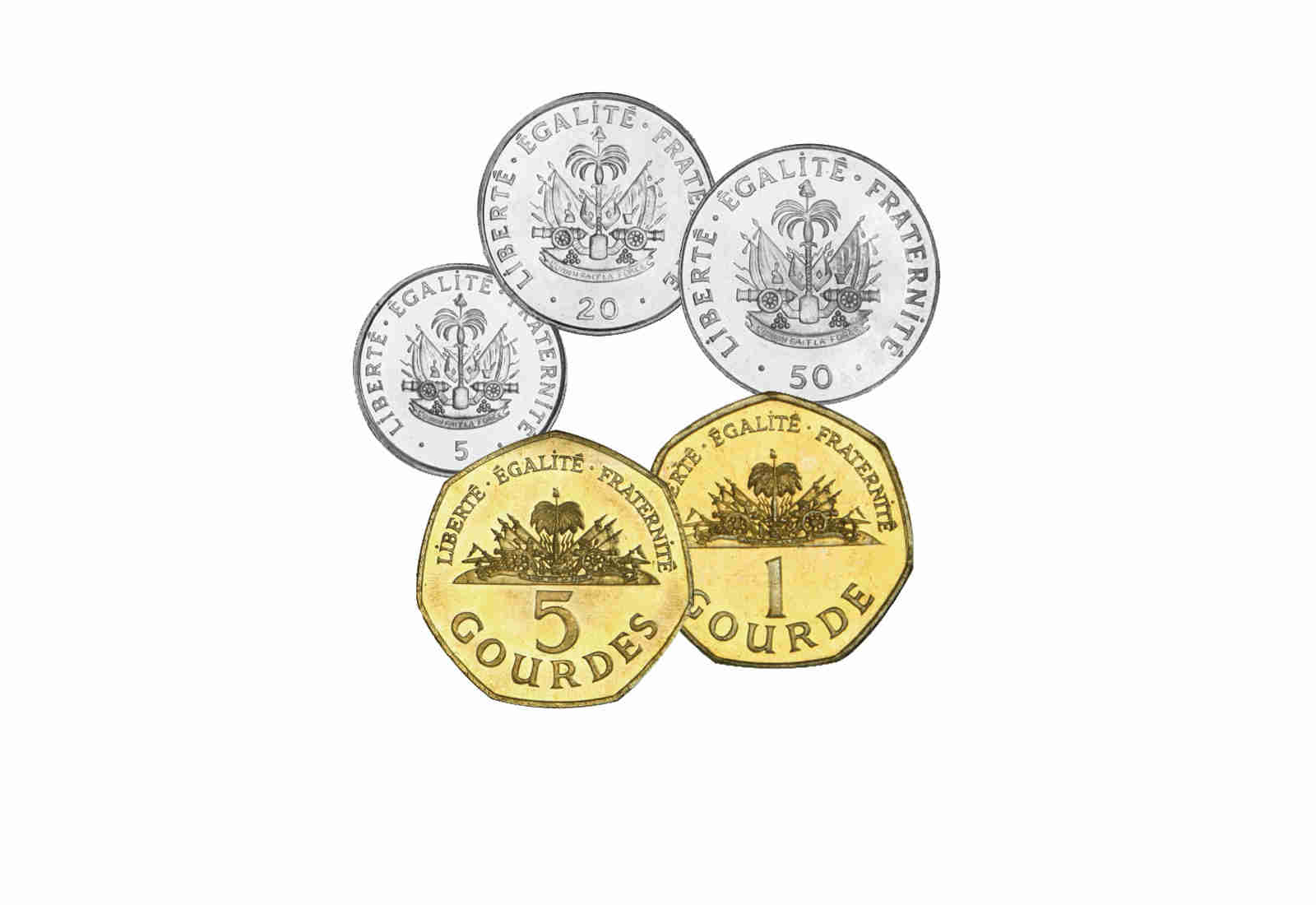 Münzsatz Haiti 5 Centimes - 5 Gourdes