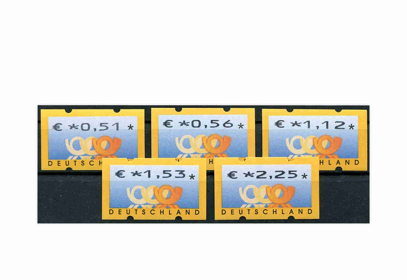 BRD ATM 4.1. VS 2 postfrisch mit Zählnummern 5 Werte