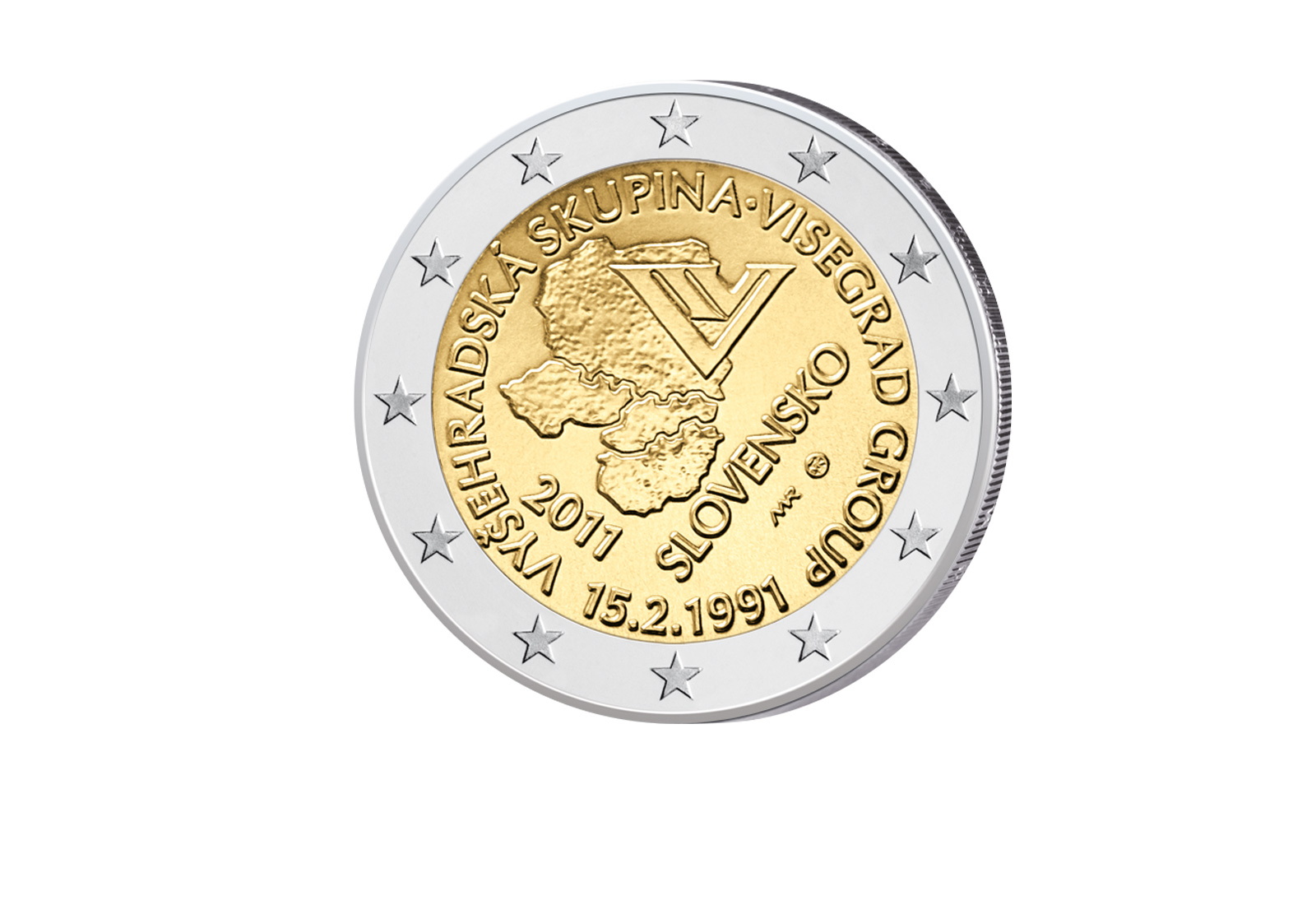 2 Euro 2011 Slowakei Visegrád-Abkommen bfr