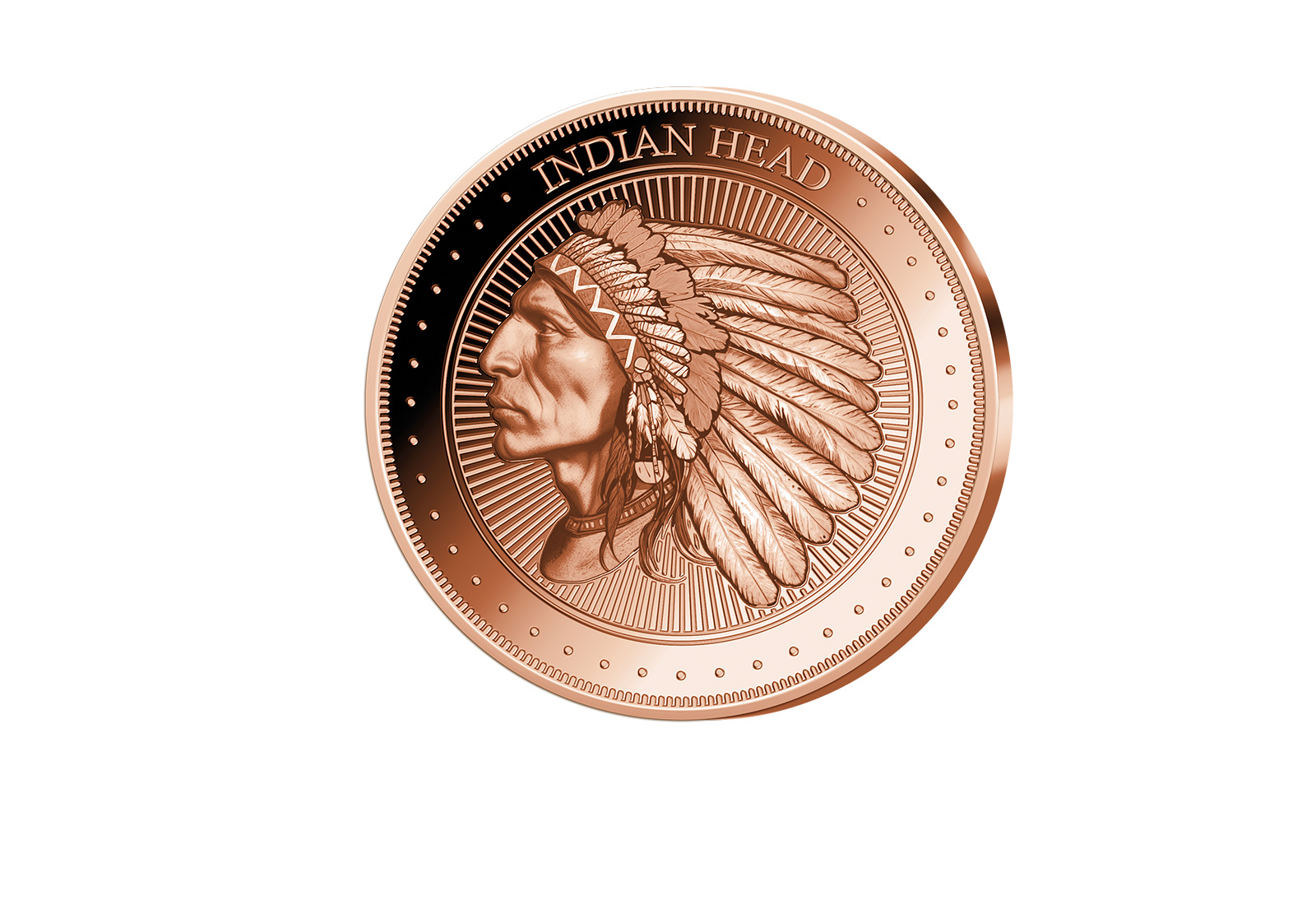 1 oz Kupferausgabe Indian Head