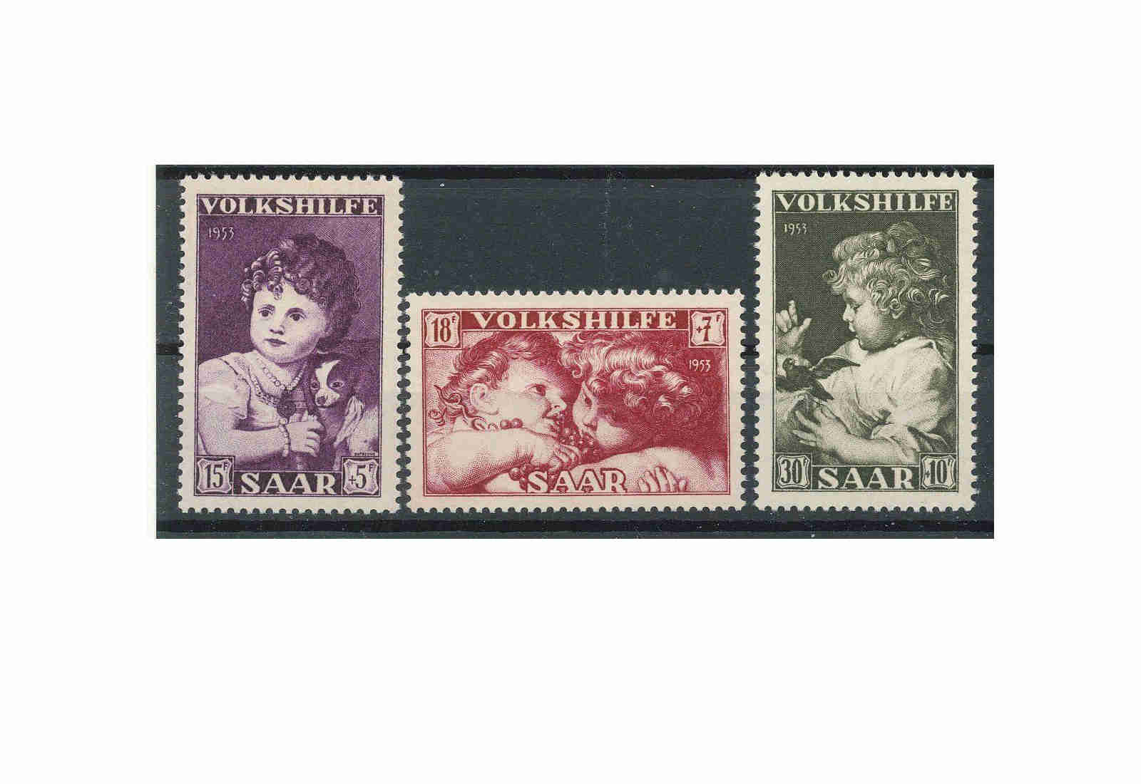 Saar MiNr.: 344-346 gest.
